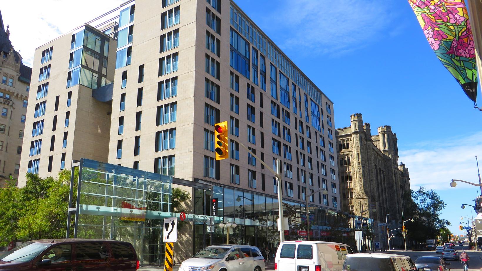 The Connaught Building in Ottawa, the stone headquarters of the Canada Revenue Agency, seen from the street.